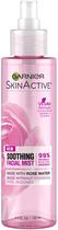 Spray de névoa facial Garnier SkinActive Rose Water 130ml
