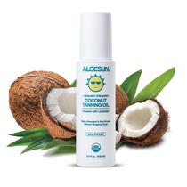 Spray de óleo bronzeador de coco ALOESUN Organic com lavanda 100mL