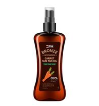 Spray de óleo bronzeador solar de cenoura Jeallis 240ml Vegan SPF 0 Spray de óleo bronzeador solar de cenoura Jeallis 240ml Vegan SPF 0