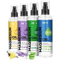Spray de óleo de magnésio Fidus Pure 240 ml com 25 mg de magnésio