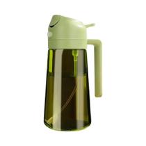 Spray De Óleo De Vidro Verde Escuro 470ML 16oz, Dispensador De Azeite 2 Em 1 Com Bloqueio De Luz Spray De Óleo De Vidro Verde Escuro 470ML 16oz, Dispensador De Azeite 2 Em 1 Com Bloqueio De Luz