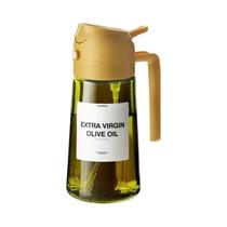 Spray De Óleo De Vidro Verde Escuro 470ML 16oz, Dispensador De Azeite 2 Em 1 Com Bloqueio De Luz Spray De Óleo De Vidro Verde Escuro 470ML 16oz, Dispensador De Azeite 2 Em 1 Com Bloqueio De Luz