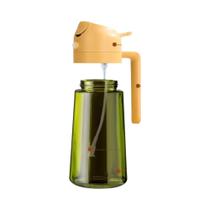 Spray De Óleo Em Vidro Escuro 470ML, Dispensador De Azeite Com Bloqueio De Luz Para Cozinha,
