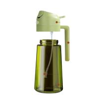 Spray De Óleo Em Vidro Escuro 470ML, Dispensador De Azeite Com Bloqueio De Luz Para Cozinha,