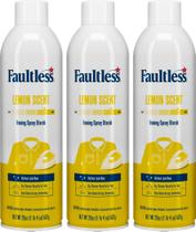 Spray de passar roupa Faultless Lemon, amido, 567g, pacote com 3