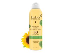 Spray de proteção solar Babo Botanicals Sheer Zinc SPF30 177mL