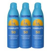 Spray de proteção solar Coppertone Complete SPF 50 163mL x3 Spray de proteção solar Coppertone Complete SPF 50 163mL x3