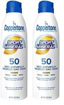 Spray de proteção solar Coppertone SPORT SPF 50 150mL (pacote com 2)