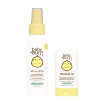 Spray de proteção solar e bastão facial Sun Bum Baby Bum SPF 50