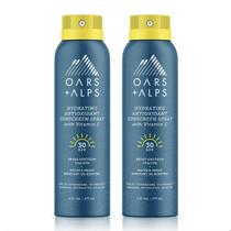 Spray de proteção solar Oars + Alps Hydrating SPF 30 177mL, pacote com 2