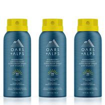 Spray de proteção solar Oars + Alps Hydrating SPF 50 55 ml, pacote com 3