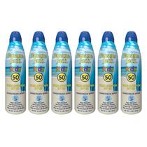 Spray de proteção solar Panama Jack Kids SPF 50 155 ml (pacote com 6) Spray de proteção solar Panama Jack Kids SPF 50 155 ml (pacote com 6)