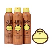 Spray de proteção solar Sun Bum Original SPF 50 177mL, pacote com 3