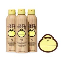 Spray de proteção solar Sun Bum Original SPF 70 177mL, pacote com 3 Spray de proteção solar Sun Bum Original SPF 70 177mL, pacote com 3