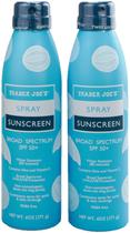 Spray de proteção solar Trader Joe's Nourish SPF 50+, pacote com 2 Spray de proteção solar Trader Joe's Nourish SPF 50+, pacote com 2
