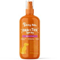 Spray de pulgas e carrapatos Zesty Paws 473ml acalma a pele do cão