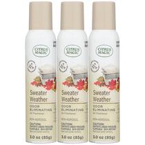 Spray de purificador de ar Citrus Magic Sweater Weather 90mL x3
