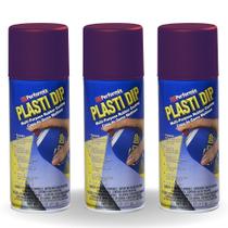 Spray de revestimento de borracha Plasti Dip 311g Black Cherry, pacote com 3