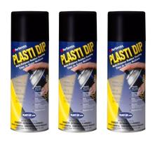 Spray de Revestimento de Borracha Plasti Dip Multiuso 325ml Preto Kit com 3