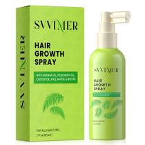 Spray de soro de crescimento capilar Svvimer com óleo de alecrim e batana 60mL