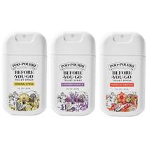 Spray de toalete Poo~Pourri Spring On-The-Go, pacote com 3 unidades