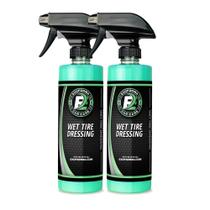 Spray de tratamento de pneus ExoForma Wet Tire Dressing 480 ml, pacote com 2