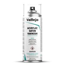 Spray de verniz acrílico acetinado Vallejo 400 ml resistente a arranhões Spray de verniz acrílico acetinado Vallejo 400 ml resistente a arranhões