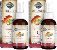 Spray de Vitamina C Garden of Life Orgânico 58 ml Cereja