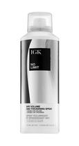 Spray de volume seco e espessante IGK NO LIMIT Vegan 160mL