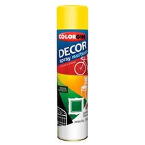 Spray Decor Multiuso Amarelo 360ml - Colorgin para Metal, Madeira, Gesso e Cerâmica Spray Decor Multiuso Amarelo 360ml - Colorgin para Metal, Madeira, Gesso e Cerâmica