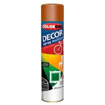 Spray Decor Multiuso Marrom 360ml - Colorgin para Metal, Madeira, Gesso e Cerâmica