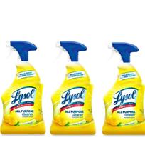 Spray desinfetante Lysol Lemon Breeze 560mL (pacote com 3) Spray desinfetante Lysol Lemon Breeze 560mL (pacote com 3)