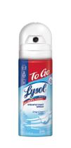 Spray desinfetante Lysol To Go higienizando 45 ml de linho crocante Spray desinfetante Lysol To Go higienizando 45 ml de linho crocante