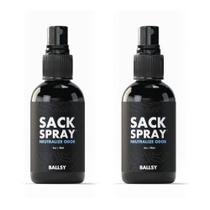 Spray desodorante Ballsy Body & Groin 60 ml para homens, pacote com 2