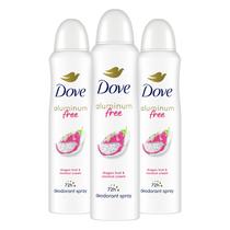 Spray desodorante Dove Aluminium Free Women 72h 120mL, pacote com 3 Spray desodorante Dove Aluminium Free Women 72h 120mL, pacote com 3