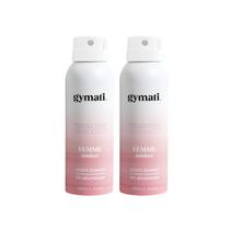 Spray desodorante Gymati Fitness para mulheres, pacote com 2 unidades de 100 ml