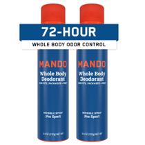 Spray desodorante Mando Whole Body para homens 100mL 72h Control