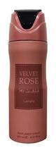 Spray desodorante perfumado Lattafa Velvet Rose 200 ml unissex