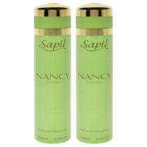 Spray desodorante Sapil Nancy Green para mujer 2 unidades de 200 ml Spray desodorante Sapil Nancy Green para mujer 2 unidades de 200 ml
