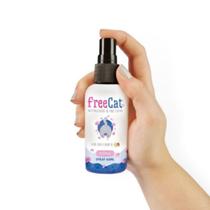 Spray Elimina Tira Cheiro Mau Odor Fedor Xixi Caes E Gatos Pets Neutralizador Mau Cheiro Freecat Floral Free Cat Para Caixa De Areia 60 ML Catmypet