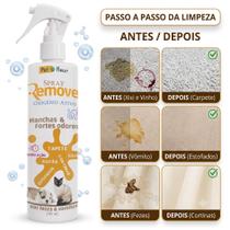 Spray enzimatico Removedor de Manchas e Odores para Sofás, Carpetes, Tapetes e Pisos 240ml PETFLEUR Spray enzimatico Removedor de Manchas e Odores para Sofás, Carpetes, Tapetes e Pisos 240ml PETFLEUR
