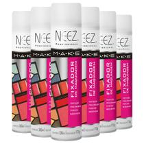 Spray Fixador de Maquiagem Neez Profissional 300ml Kit com 06unidades