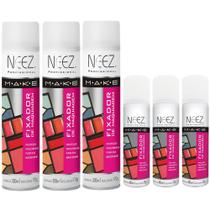 Spray Fixador de Maquiagem Neez Profissional Kit 3 und 300ml + 3 Pocket 50ml