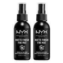 Spray Fixador NYX PROFESSIONAL MAKEUP - Acabamento Fosco (Pack Of 2), Fórmula Vegana