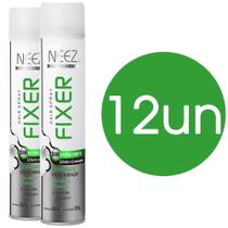 Spray Fixador para Cabelo Fixer Neez Extra Forte Efeito Grampo 24h 500ml Kit com 12 unidades