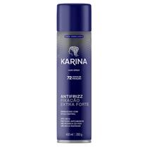 Spray fixador para cabelo karina controle e volume fixação extra forte 400ml