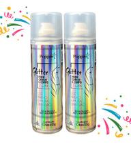 Spray Glitter Para Cabelo E Corpo Brilho Imediato Kit