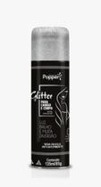 Spray Glitter Para Cabelo E Corpo Prata Carnaval E Festas - Popper