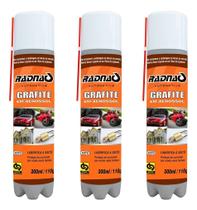 Spray Grafite Aerossol A Seco 300ml Uso Geral 03uni