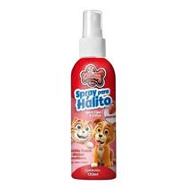 Spray Hálito 120ml Combate Tártaro Cães e Gatos Morango